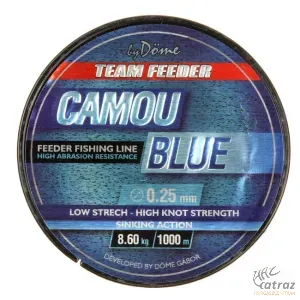 By Döme Camou Blue 0,22mm Method Feeder Zsinór 1000m - By Döme Team Feeder Horgász Zsinór