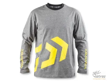 Daiwa Ruházat D-Vec T-Shirt LS Grey/Yellow Méret:L