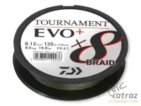 Daiwa Tournament X8 Braid Evo+ Dark Green Fonott Pergető Zsinór - Daiwa 135 méter 0,10mm