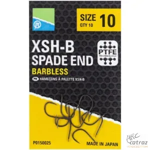 Preston XSH-B Spade End Barbless Méret: 12 - Preston Innovations Horog