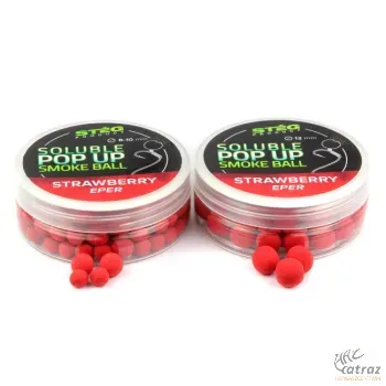 Stég Product Soluble Pop Up Smoke Ball 12mm Strawberry - Stég Epres Pop-Up Csali