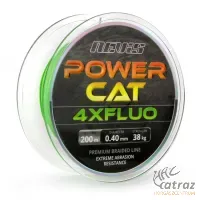Nevis Powercat 4XFluo 200m 0,40mm - Nevis Harcsázó Fonott Zsinór