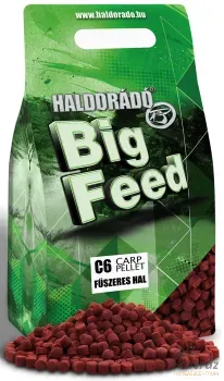 Haldorádó Big Feed C6 Pellet Fűszeres Hal 2 kg - Haldorádó Fűszeres Hal Etető Pellet