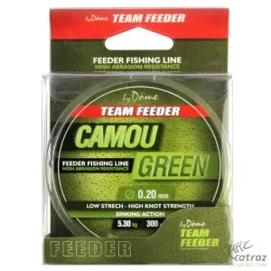 By Döme Team Feeder Camou Green 0,20mm - By Döme Monofil Feeder Zsinór 300 méter