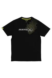 Matrix Fekete Horgász Póló Méret: S - Matrix Black Hex Print T-Shirt