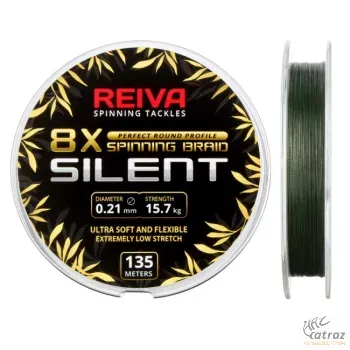 Reiva Silent 135m 0,23mm Moss Green - Reiva Fonott Pergető Zsinór