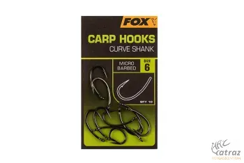 Fox Carp Hooks Curve Shank Méret: 6 - Fox Curve Shank Pontyozó Horog