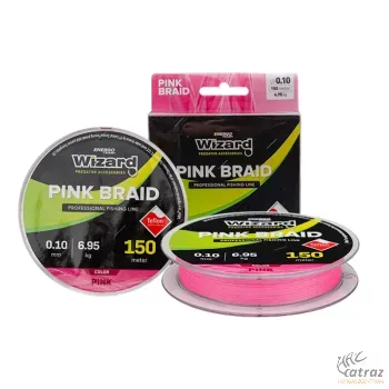 Wizard Pink Braid 0,15mm 150m - Wizard Pink Fonott Pergető Zsinór