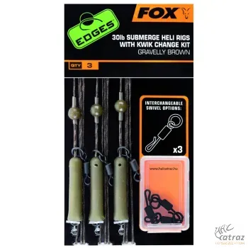 Végszerelék Fox-Submerge + Heli Rigs + Kwick Change Weedy Green CAC627