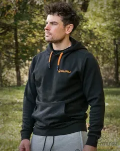 Guru Tackle Black Lightweight Hoodie Méret: 2XL - Guru Kapucnis Horgász Pulóver