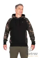 Fox Kapucnis Horgász Pulóver - Fox Black/Camo Pullover Premium 310 Hoodie