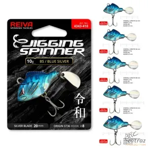 Reiva Jigging Spinner 10g Blue Silver - Reiva Speciális Műcsali