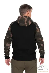 Fox Kapucnis Horgász Pulóver - Fox Black/Camo Pullover Premium 310 Hoodie