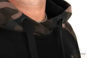 Fox Kapucnis Horgász Pulóver - Fox Black/Camo Pullover Premium 310 Hoodie