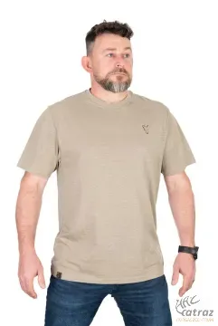 Fox Limitált Kiadású Horgász Póló - Fox Limited LW Khaki Large Print