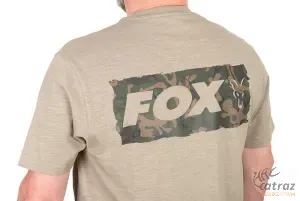 Fox Limitált Kiadású Horgász Póló - Fox Limited LW Khaki Large Print