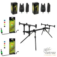 Raptor Rod Pod Szett - Carp Academy Raptor Rod-Pod + Elektromos Kapásjelzők + Merevkarú Kapásjelzők