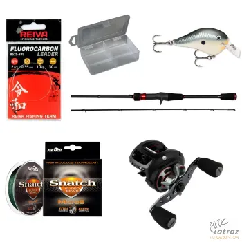 Casting Pergető Szett - Reiva Multi Orsó + Zebco Casting Bot + Rapala Wobbler + Pergető Aprócikkek