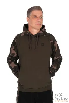 Fox Kapucnis Horgász Pulóver - Fox Khaki/Camo Pullover Premium 310 Hoodie