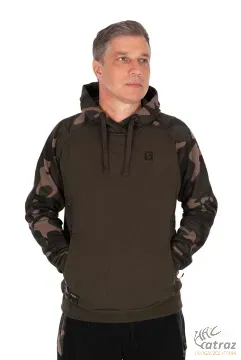 Fox Kapucnis Horgász Pulóver - Fox Khaki/Camo Pullover Premium 310 Hoodie