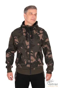 Fox Camo Kapucnis Horgász Pulóver Méret: 3XL - Fox Camo Full Zip Premium 310 Hoodie