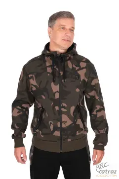 Fox Camo Kapucnis Horgász Pulóver - Fox Camo Full Zip Premium 310 Hoodie