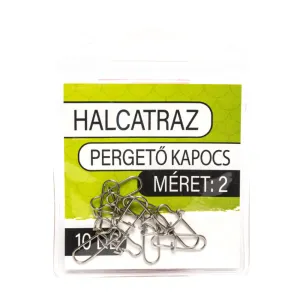 Halcatraz Pergető Kapocs Méret: 2 - Halcatraz Kapocs Műcsalikhoz