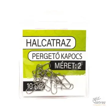 Halcatraz Pergető Kapocs Méret: 2 - Halcatraz Kapocs Műcsalikhoz