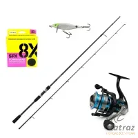 Salmo Pergető Szett - Salmo Pergető Orsó + Shimano Pergető Bot + Salmo Thrill Wobbler + Sufix Fonott Zsinór