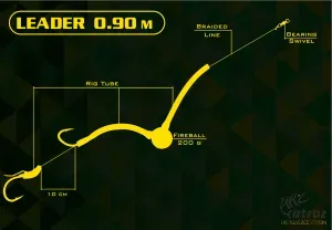 Haldorádó Catfish Rig 7 - Fireball Szerelék 200 gramm - Harcsázó Szerelék