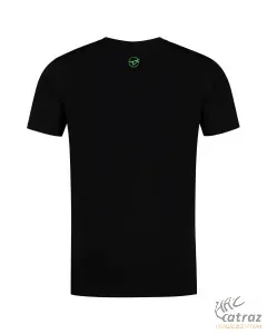 Korda LE Bobbin Tee Black - Korda Fekete Bobbin Mintás Horgász Póló