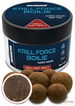 Haldorádó Krill Force Boilie Hard Hook Wafter 24, 30 mm Krill Hot Spicy - Haldorádó Wafter Csali