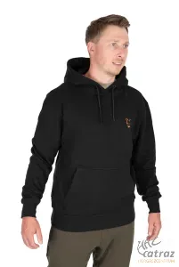 Fox Fekete Narancs Kapucnis Pulóver Méret: S - Fox Collection Hoody B/O