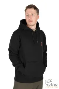 Fox Fekete Narancs Kapucnis Pulóver Méret: S - Fox Collection Hoody B/O