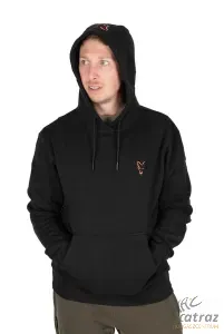 Fox Fekete Narancs Kapucnis Pulóver Méret: S - Fox Collection Hoody B/O