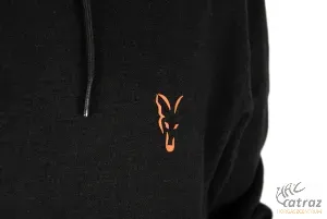 Fox Fekete Narancs Kapucnis Pulóver Méret: S - Fox Collection Hoody B/O