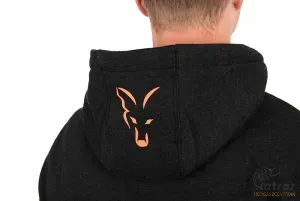 Fox Fekete Narancs Kapucnis Pulóver Méret: S - Fox Collection Hoody B/O