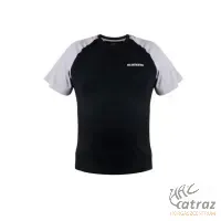 Shimano Short Sleeve T-Shirt Black - Shimano Fekete-Szürke Horgász Póló