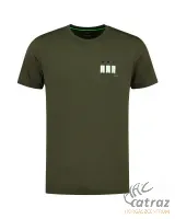 Korda LE Bobbin Tee Olive - Korda Olíva Bobbin Mintás Horgász Póló