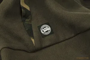 Fox Ruházat Pulóver Hoody Dark Khaki/Camo 2XL CPR898