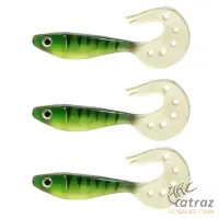 Nevis Twister Shad Vantage 9 cm Zöld - Nevis Gumihal 3 db/csomag