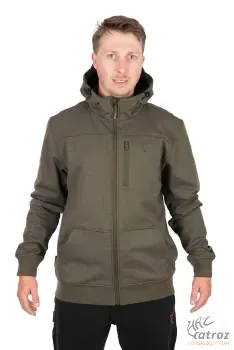 Fox Zöld Fekete Őszi-Tavaszi Horgász Dzseki Méret: S - Fox Collection Soft Shell Jacket Green Black