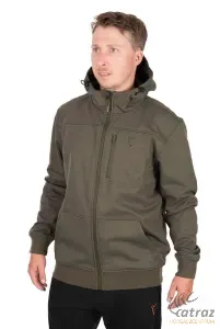 Fox Zöld Fekete Őszi-Tavaszi Horgász Dzseki Méret: S - Fox Collection Soft Shell Jacket Green Black