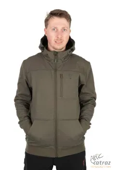 Fox Zöld Fekete Őszi-Tavaszi Horgász Dzseki Méret: 2XL - Fox Collection Soft Shell Jacket Green Black