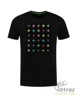 Korda LE Dot Tee Black - Korda Fekete Pont Mintás Horgász Póló