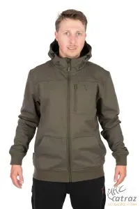 Fox Zöld Fekete Őszi-Tavaszi Horgász Dzseki Méret: 2XL - Fox Collection Soft Shell Jacket Green Black