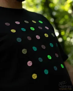 Korda LE Dot Tee Black - Korda Fekete Pont Mintás Horgász Póló