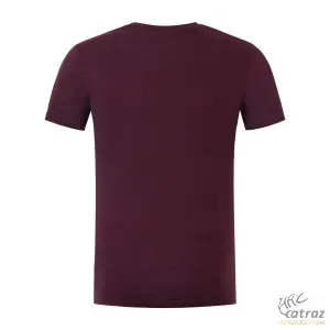 Korda Minimal Tee Burgundy Méret: S - Bordó Korda Horgász Póló