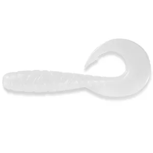 Fishup Mighty Grub 4,5" #081 Pearl - Fishup Gumihal