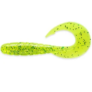 Fishup Mighty Grub 4,5" #026 Flo Chartreuse/Green - Fishup Gumihal